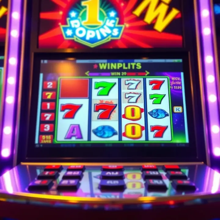 Colorful Australian pokies machine displaying winning symbols on the screen