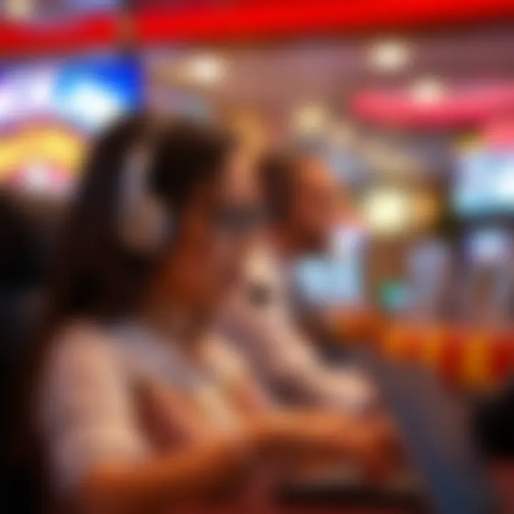 Customer support representative assisting a player with Jackpot Jill inquiries via headset