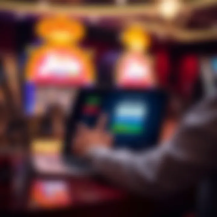 User logging into Jackpot Jill online casino platform on a laptop