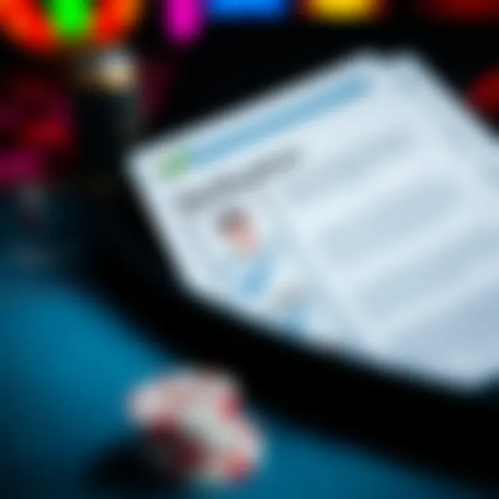 Verification checklist with ID documents and confirmation symbols for secure transaction approvals