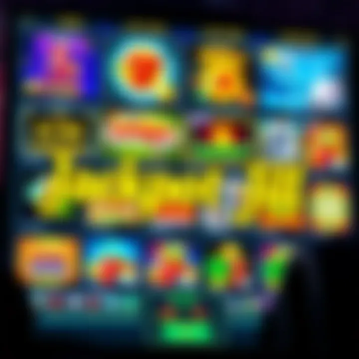Online casino interface showing various slot games available on Jackpot Jill platform