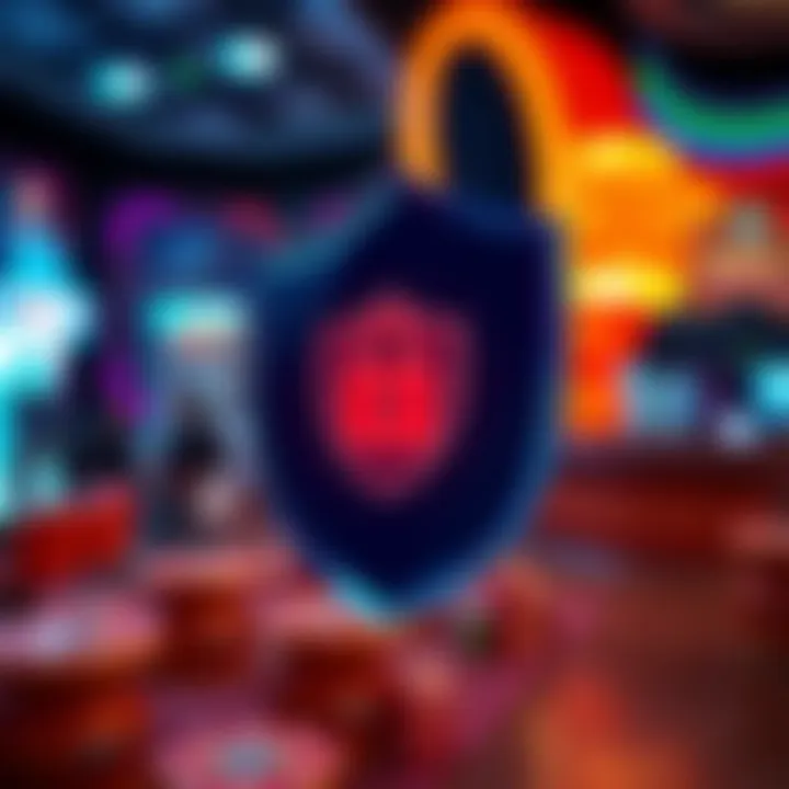 Illustration of a shield symbolizing online security while accessing a gaming account