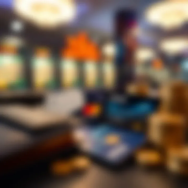 Digital wallet and credit cards representing secure payment methods for Australian online casino players