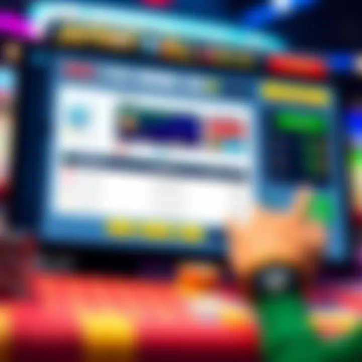 Secure online casino dashboard displaying deposit options and account balance