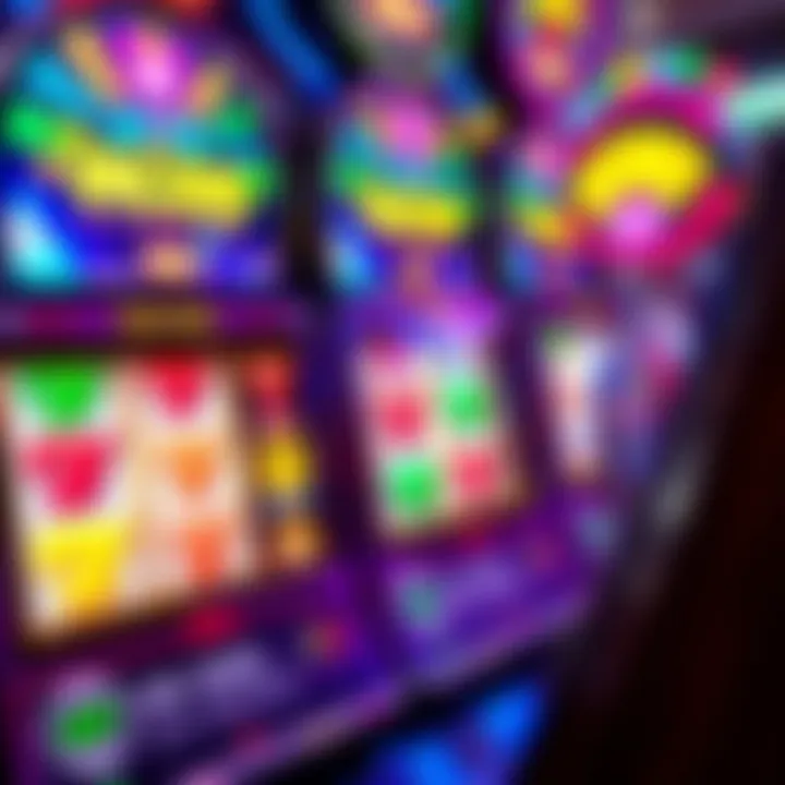 Colorful slot machine reels displaying winning combinations at Jackpot Jill casino