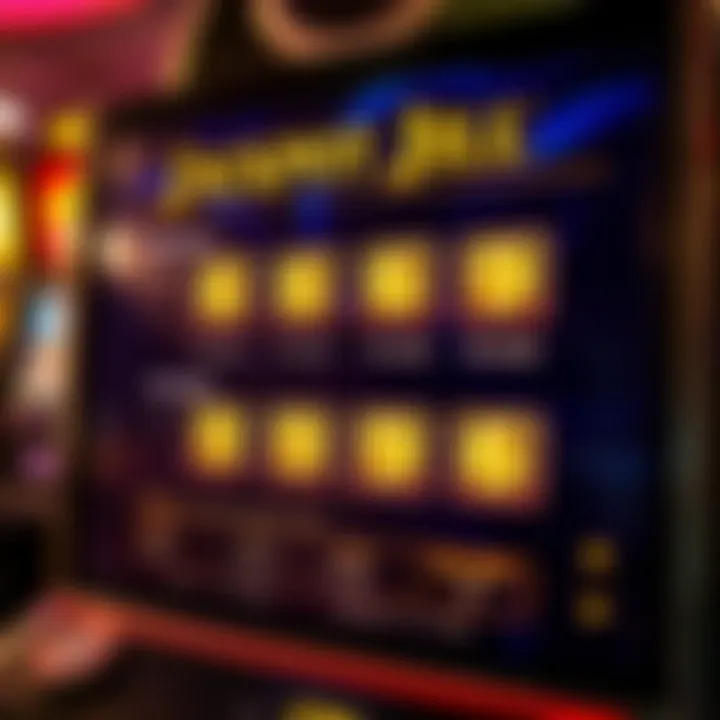 Betting options panel in Jackpot Jill slot highlighting adjustable wager levels and paylines