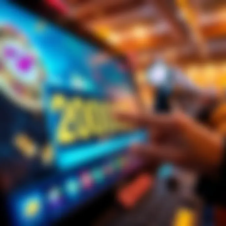 Illustration of a digital bonus code being applied on an online casino platform interface