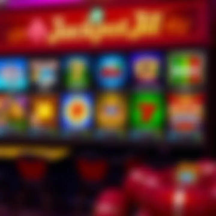 A vibrant display of various casino bonus icons and promotional offers