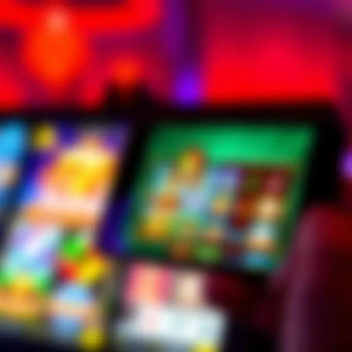 Mobile device displaying a vibrant Jackpot Jill Casino app interface featuring various pokies games