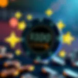 Illustration of a casino chip surrounded by glowing stars representing a promotional bonus