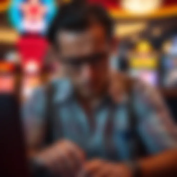 Graphic showing a disappointed casino player facing common issues in online gaming platforms