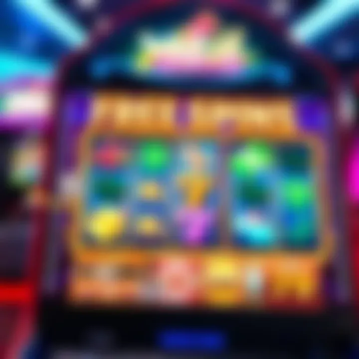 Slot machine screen displaying free spins bonus round at Jackpot Jill Casino