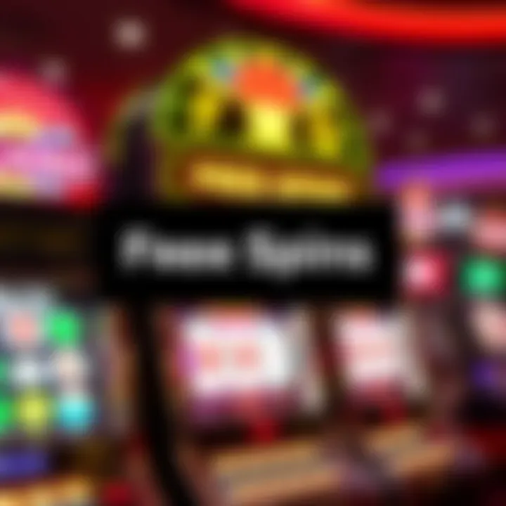 Casino slot machine with glowing reels and vibrant lights