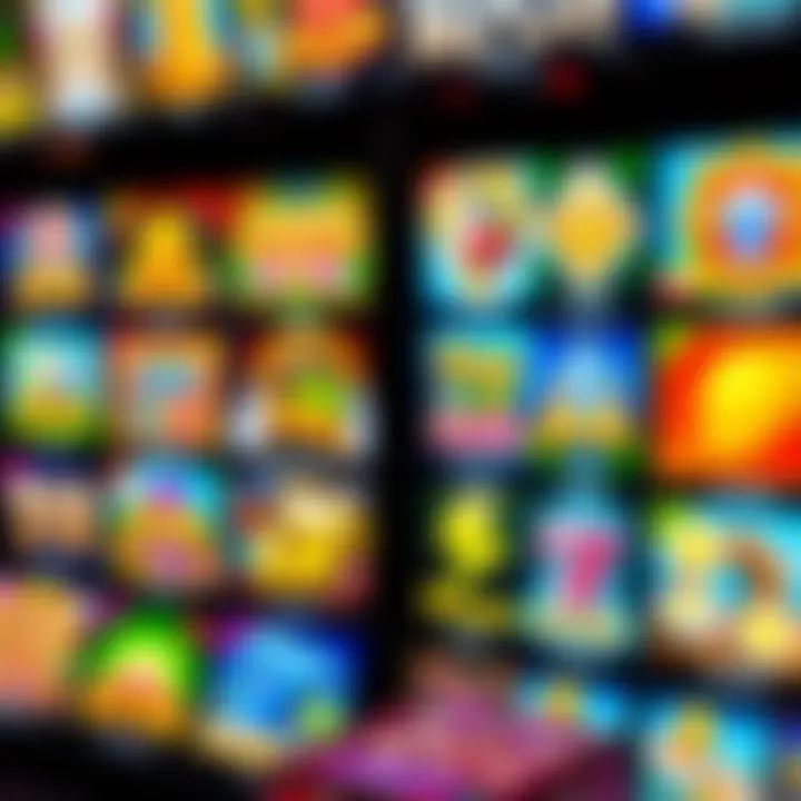 Diverse Game Selection at Jackpot Jill Casino Colorful casino game icons representing variety of Jackpot Jill Casino offerings