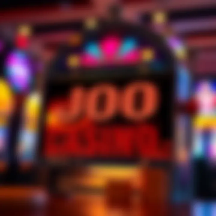 Illustration of a sparkling jackpot slot machine symbolizing the no deposit bonus at Jackpot Jill Casino