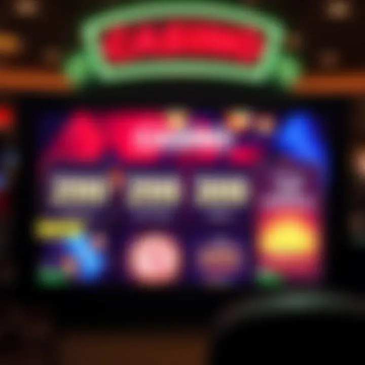Illustration of a digital casino rewards screen showing promotional bonuses