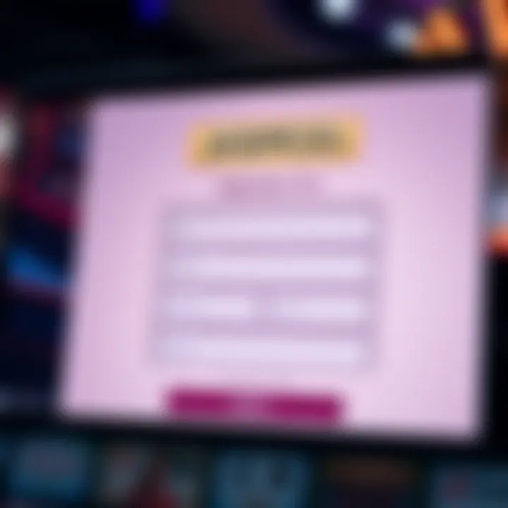 User interface displaying Jackpot Jill Casino sign-up form with fields for personal information