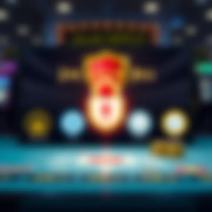 Illustration of a secure online casino platform showing verified licenses and fair gameplay symbols