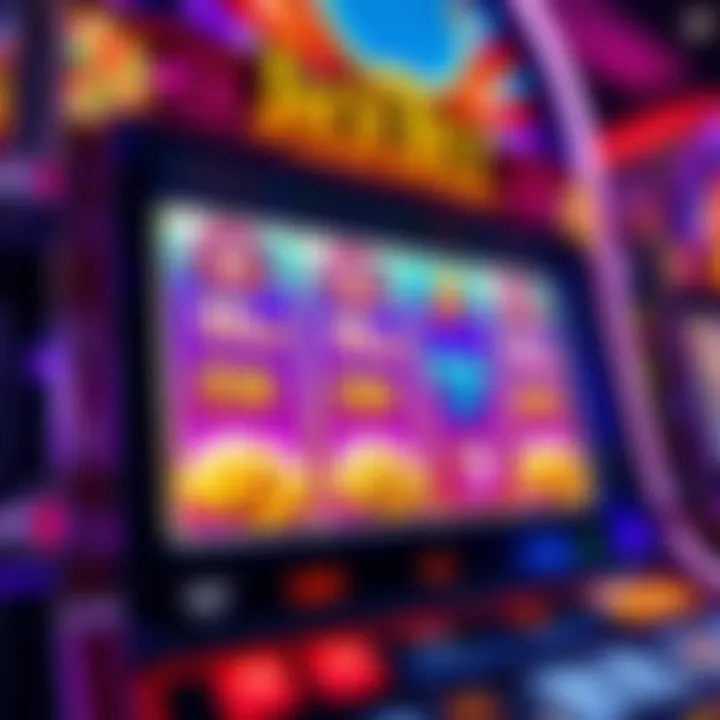 Colorful slot machine screen showing Jackpot Jill free spins feature with sparkling coins