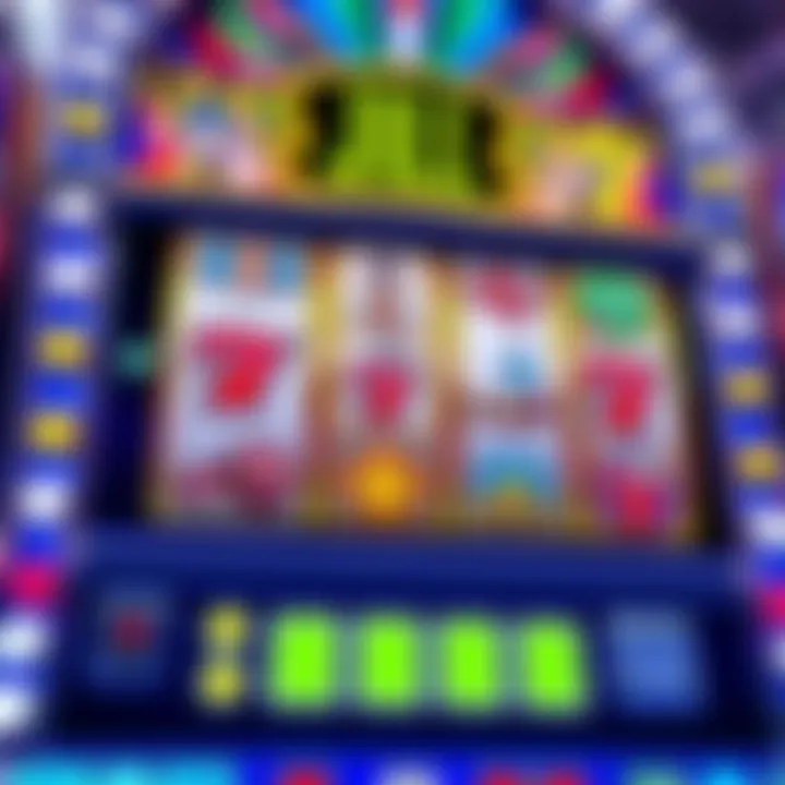 Colorful online slot machine interface showing jackpot symbols and reels in action