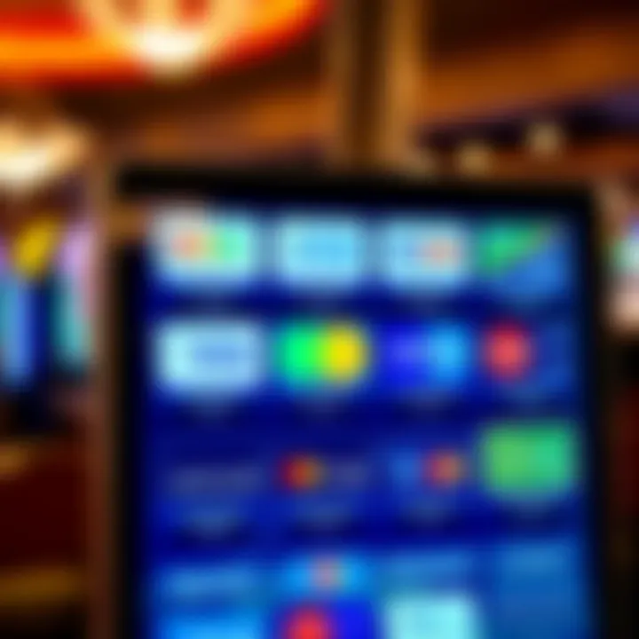 Multiple payment options for Australian players displayed on a digital screen