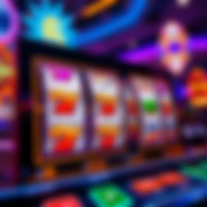 Illustration of bonus features and wild symbols activating in the Jackpot Jill pokies game interface