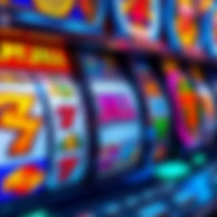 Colorful Jackpot Jill pokies reels with vibrant symbols and a spinning jackpot feature