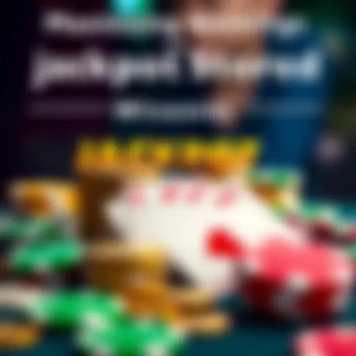 Graphic showing poker chips and coins symbolizing winnings from online pokies