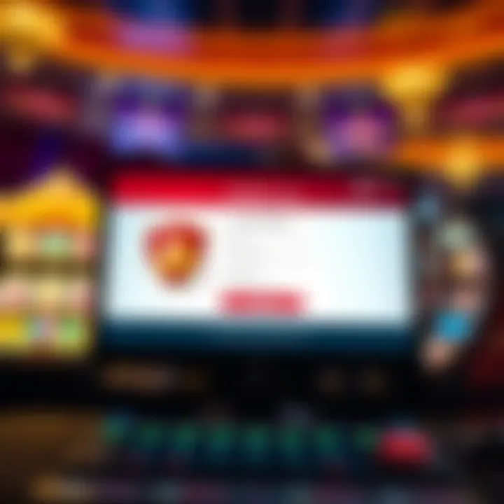 Secure login screen showcasing safety features for online gaming