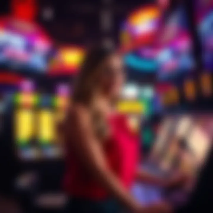 Digital streaming setup with glowing screens reflecting the online slots community