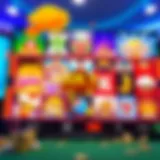 Colorful online casino interface showing various slot games available on Jackpot Jill VIP Casino