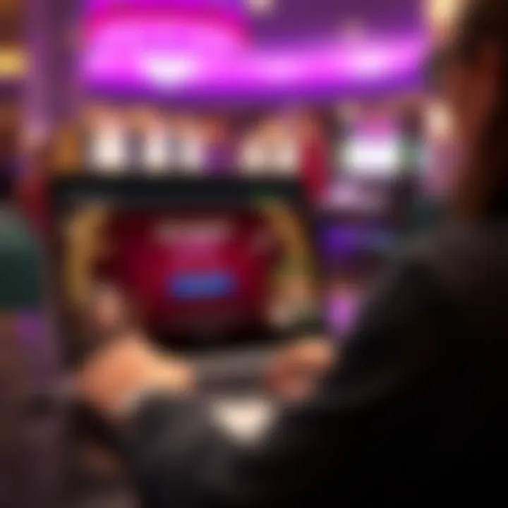 VIP club member accessing Jackpot Jill online login portal on laptop
