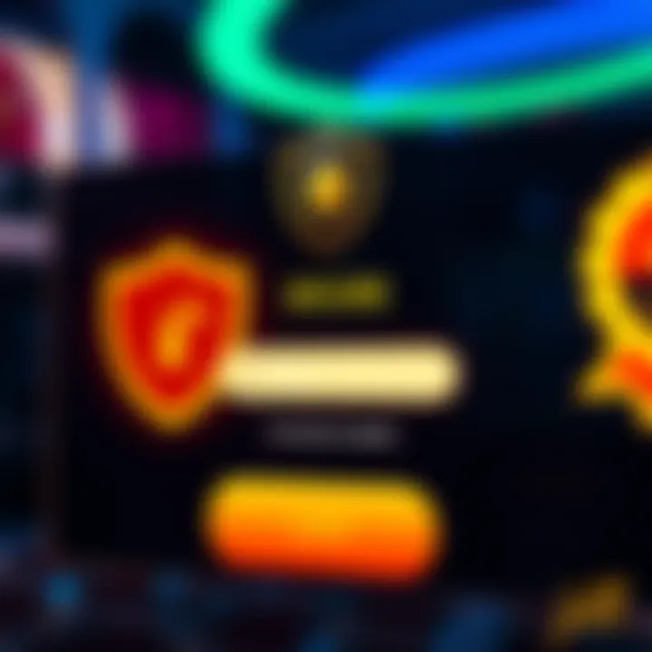 Secure login interface showcasing a shield icon and password entry field symbolizing safety and responsible gaming