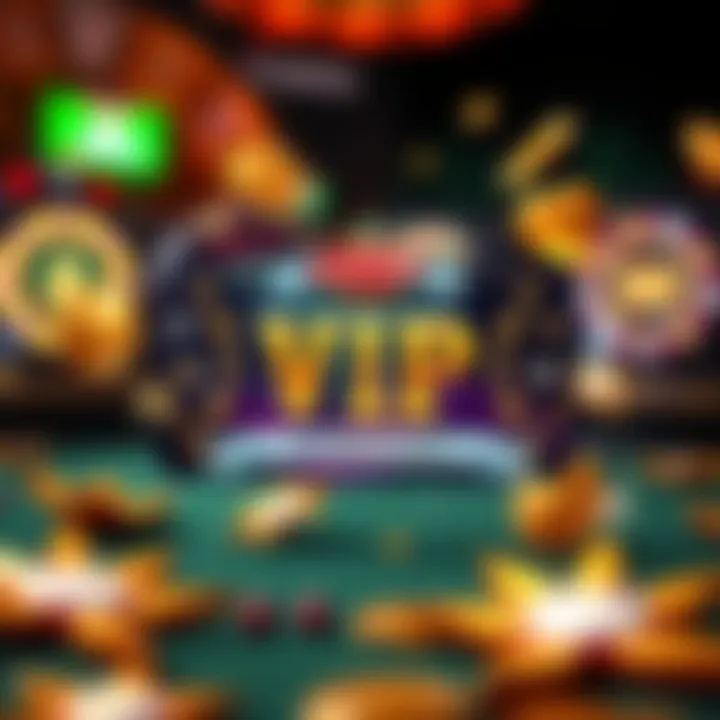 Jackpot Jill VIP Membership and Rewards Overview Illustration of Jackpot Jill VIP membership card surrounded by sparkling reward icons