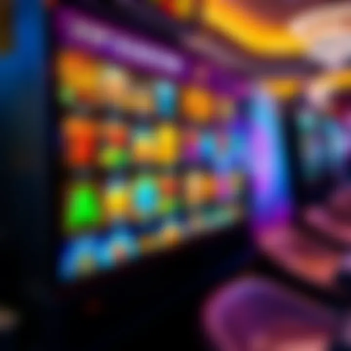 Colorful online pokies screen showcasing various game options and VIP rewards