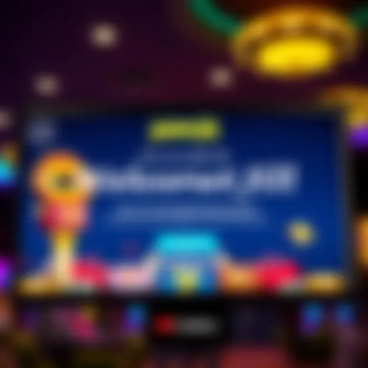 Illustration of a digital casino welcome screen with Jackpot Jill bonus notification