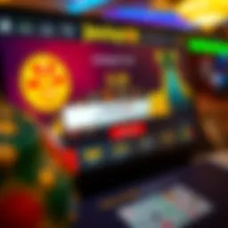 A vibrant online casino interface highlighting a bonus code entry field