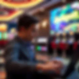 User entering login credentials on JackpotJill Casino's secure online platform