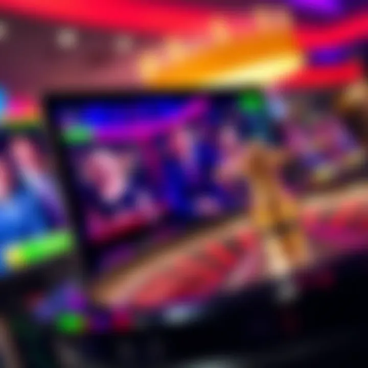 Live casino game interface showcasing a vibrant roulette wheel and player chat on screen