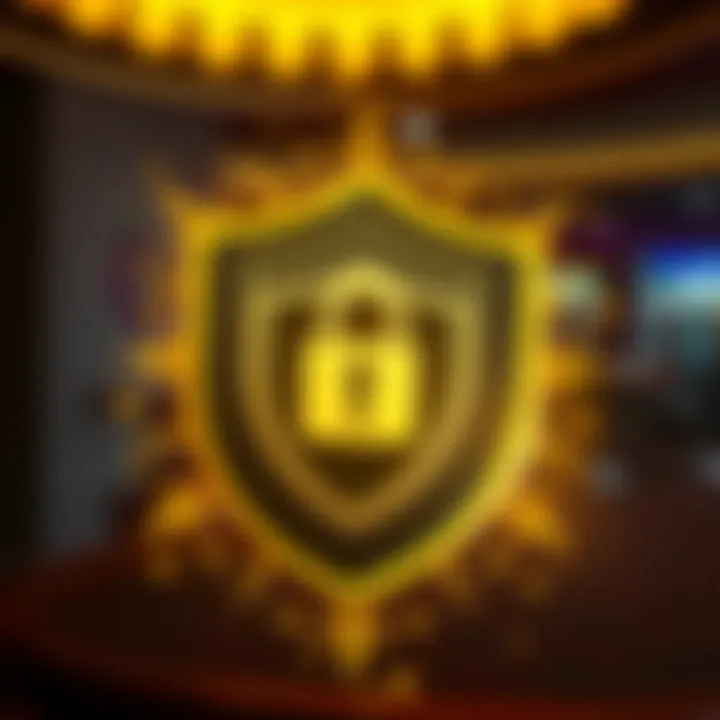 Digital security shield symbolizing protection measures on JackpotJill Vio platform