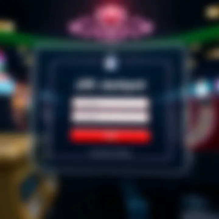 Jill Jackpot Secure Login Interface Secure login interface on Jill Jackpot platform with username and password fields
