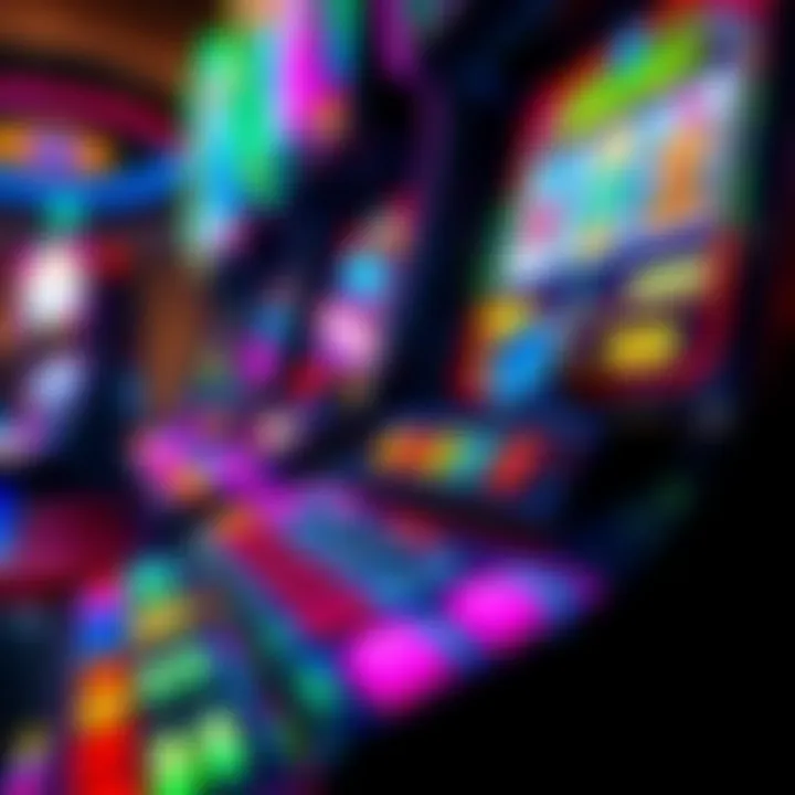 Control panel of Jackpot Jill gaming machine with detailed buttons and colorful display