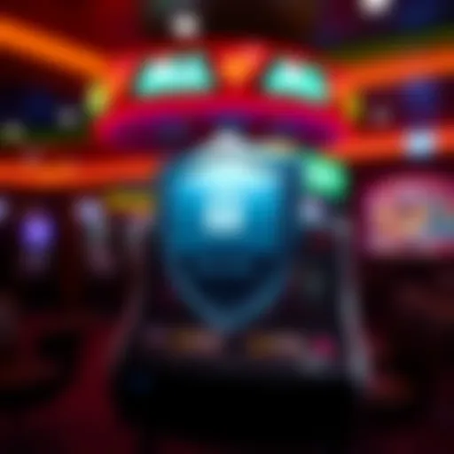 Secure shield symbol representing account protection and secure access for Jackpot Jill casino players