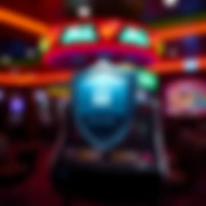 Secure shield symbol representing account protection and secure access for Jackpot Jill casino players