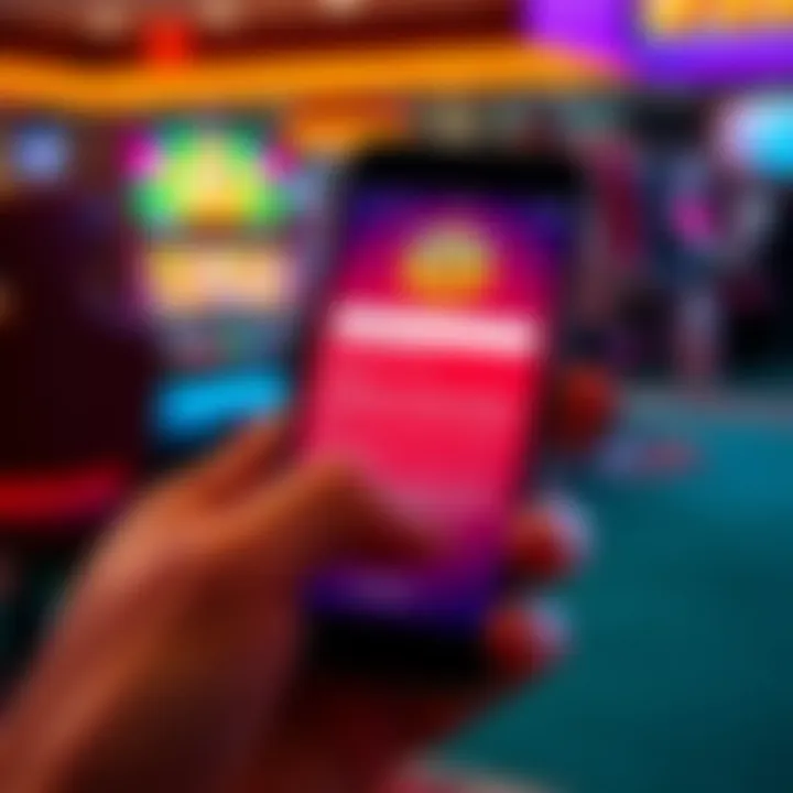 Smartphone showing troubleshooting tips for accessing mobile gaming account