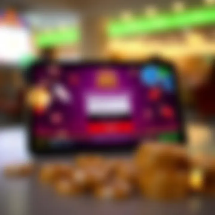 User interface showing Jackpot Jill VIP Casino login screen on a digital device