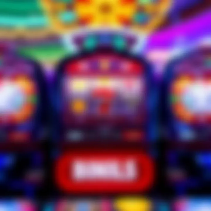 Colorful online pokies reels spinning with Australian casino theme