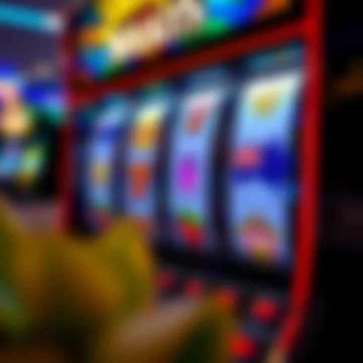 Colorful online pokies interface with reels and vibrant symbols representing Australian-themed game elements