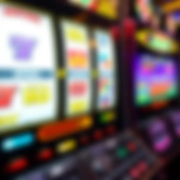 Illustration showing a digital slot machine screen featuring jackpot symbols and bonus code icons