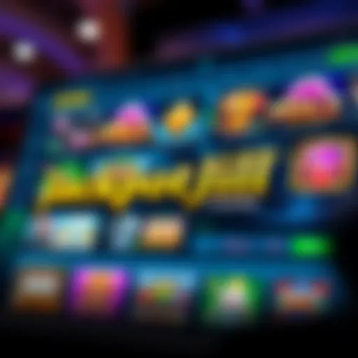 A vibrant online casino interface showcasing a variety of slot games tailored for Australian players